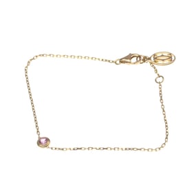 Cartier D'Amour Bracelet Pink Sapphire Pink Gold (18K) Sapphire Charm Bracelet Pink Gold
