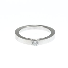 Cartier Date With Ring Platinum Fashion Diamond Band Ring Silver