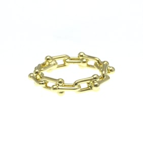 Tiffany Hardware Micro Link Ring 72666828 Yellow Gold (18K) Fashion No Stone Band Ring Gold