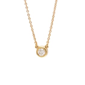 Tiffany Diamonds By The Yard Pink Gold (18K) Diamond Men,Women Fashion Pendant Necklace (Pink Gold)