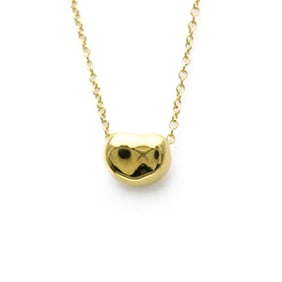 Tiffany Bean Necklace Extra Mini Yellow Gold (18K) No Stone Women,Men Fashion Pendant Necklace