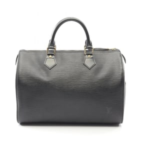 Louis Vuitton Speedy 30 Handbag, Epi Leather, Women's, Black, M59022