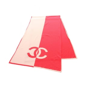 Chanel Coco Mark scarf/scarf/stole, cashmere, women's, pink