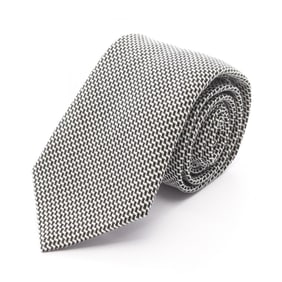 Louis Vuitton Cravate Graphic Nat Tie, Wool and Silk, Women's, White Black, M77976