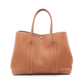 Hermes Hermès Garden Party PM Tote Bag in Negonda Leather, Brown, for Women