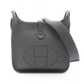 Hermes Hermès Evelyn 3 Trois PM Shoulder Bag in Taurillon Clemence Leather, Gray, for Women