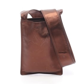 CHANEL Shoulder Bag, Leather, Women's, Brown