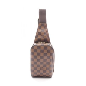 Louis Vuitton Geronimos Waist Bag/Body Bag, Coated Canvas with Damier Leather, Brown, for Men and