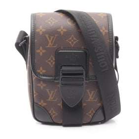 Louis Vuitton Archie Messenger Shoulder Bag, Coated Canvas and Leather, Monogram, Men's, Brown