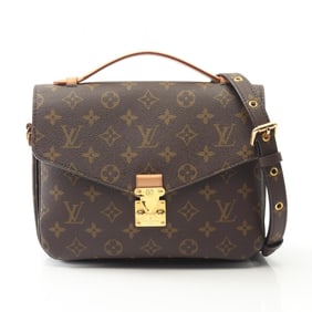 Louis Vuitton Metis MM Monogram Pochette Handbag in Coated Canvas and Leather, Brown, M44875