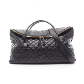 Yves Saint Laurent Saint Laurent Paris ES Giant Boston Bag, Leather, Men's/Women's, Black