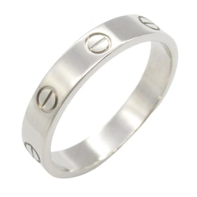 Cartier Mini Love Ring, 18K White Gold, Silver, for Men and Women, B4085100