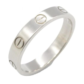 Cartier Mini Love Ring, 18K White Gold, Silver, for Men and Women, B4085100