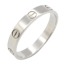Cartier Mini Love Ring, 18K White Gold, Silver, for Men and Women, B4085100