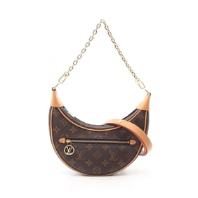 Louis Vuitton Loop Shoulder Bag, Coated Canvas and Leather, Monogram, Women's, Brown, M81098