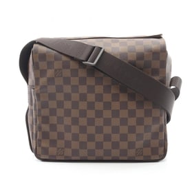 Louis Vuitton Naviglio Damier Ebene Shoulder Bag, Coated Canvas and Leather, Brown, for Men Women,
