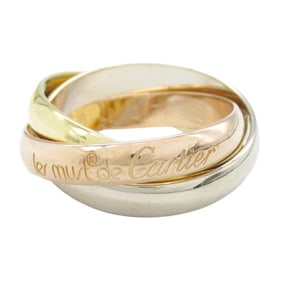 Cartier Trinity Ring, Jewelry, 18K Yellow Gold, White Pink Women's, Silver