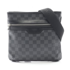 Louis Vuitton Thomas Shoulder Bag, Coated Canvas and Leather with Damier Graphite Finish, Men's,