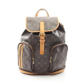 Louis Vuitton Sac Ado Bosphor Backpack, Coated Canvas and Leather, Monogram, Women's, Brown, M40107