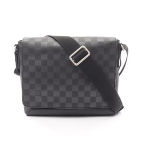 Louis Vuitton District PM Shoulder Bag in Damier Infini Leather, Men's, Black, N41033