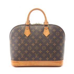 Louis Vuitton Alma PM Handbag, Coated Canvas and Leather, Monogram, Women's, Brown, M51130