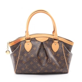 Louis Vuitton Tivoli PM Handbag, Coated Canvas and Leather, Monogram, Women's, Brown, M40143