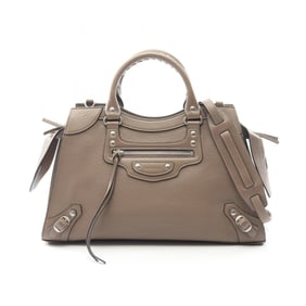Balenciaga Neoclassic Handbag, Leather, Men's/Women's, Beige