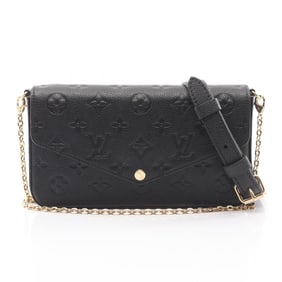 Louis Vuitton Felicie Pochette Shoulder Bag in Monogram Empreinte Leather, Black, M82477