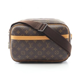 Louis Vuitton Reporter PM Shoulder Bag, Coated Canvas and Leather, Monogram, Women's, Brown, M45254