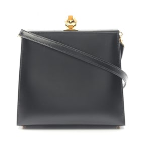 Hermes shoulder bag in box calf leather, black, for women