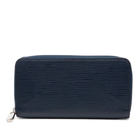 Louis Vuitton Epi Zippy Wallet, Round Zipper Long Wallet M61873, Indigo Blue Leather, Men's, LOUIS
