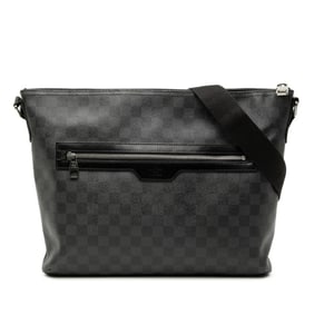 Louis Vuitton Damier Graphite Mick MM Shoulder Bag N41106 Black Leather Men's LOUIS VUITTON