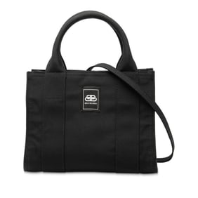 Balenciaga Trade XS Handbag/Shoulder Bag 2WAY 620882 Black Canvas Women's BALENCIAGA