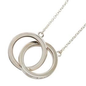 Tiffany & Co. 1837 Interlocking Circle Necklace in 925 Sterling Silver for Women.