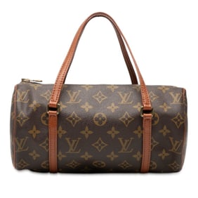 Louis Vuitton Monogram Papillon 26 Old Model Handbag M51366 Brown Leather Women's LOUIS VUITTON