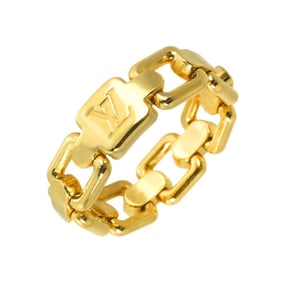 Louis Vuitton Berg Chain Attraction #53 Ring, 18K Yellow Gold 750