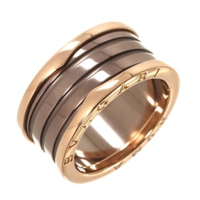 BVLGARI B-zero1 4-Band Roman Ring #63 in 18K PG Bronze and Pink Gold 750