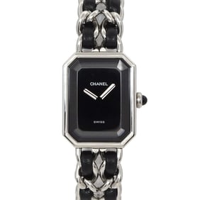 CHANEL Premiere Women's Watch, Size M, H0451, Black and Silver, Quartz Movement