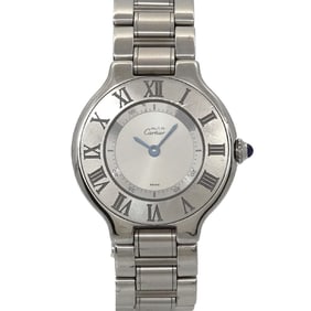 Cartier Must 21 Vantianne W10109T2 Women's Silver Quartz Watch