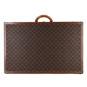 Louis Vuitton Monogram Alzer 75 Trunk Case Bag, Brown, M21225
