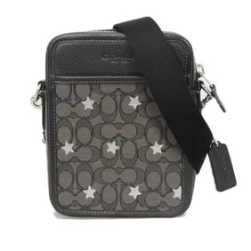 Coach Sullivan Crossbody Shoulder Bag with Star Embroidery, Signature Jacquard, Black, Unused,