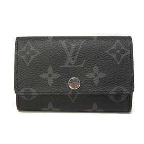 Louis Vuitton Multicle 6 Key Case, Current Model, LV RFID 6-Ring, Black, Unused, Monogram Eclipse