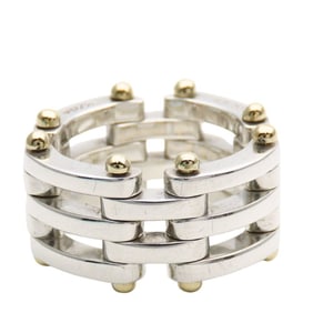 Tiffany & Co. Gate Ring, SV925 and 18K Yellow Gold, Women's, Combination