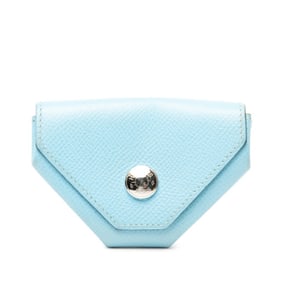Hermès Levain Quatre Wallet/Coin Case, Light Blue, Epsom Leather, Women's, HERMES