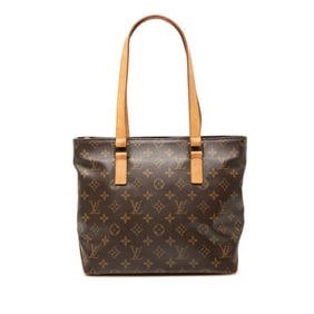 Louis Vuitton Monogram Cabas Piano Handbag Tote Bag M51148 Brown Leather Women's LOUIS VUITTON