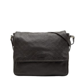 Gucci Guccissima Crossbody Shoulder Bag 223665 Brown Leather Men's GUCCI