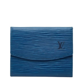 Louis Vuitton Epi Porte Monnaie Sample Wallet/Coin Purse M63415 Toledo Blue Leather Women's LOUIS
