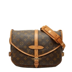 Louis Vuitton Monogram Saumur 30 Crossbody Shoulder Bag M42256 Brown Leather Women's LOUIS VUITTON