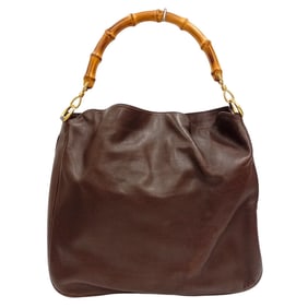 GUCCI Old Gucci Bamboo 2-way Shoulder Handbag 001 2058JA-25118