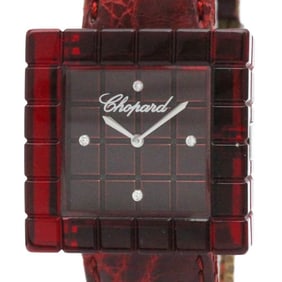 CHOPARD Ice Cube Be Mad Plastic Leather Quartz  Ladies Watch 12/7780 BF579621